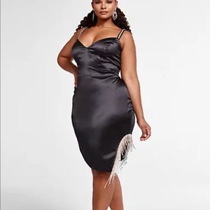 Fashion To Figure Hallie Rhinestone Trim Dress